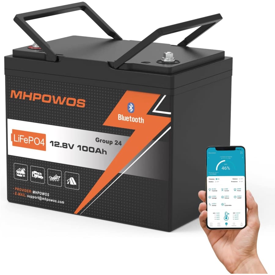 Mhpowos 12V 100Ah LiFePO4 Battery with Bluetooth: $167.29 Mhpowos 12V 100Ah LiFePO4 Battery with Bluetooth: $167.29