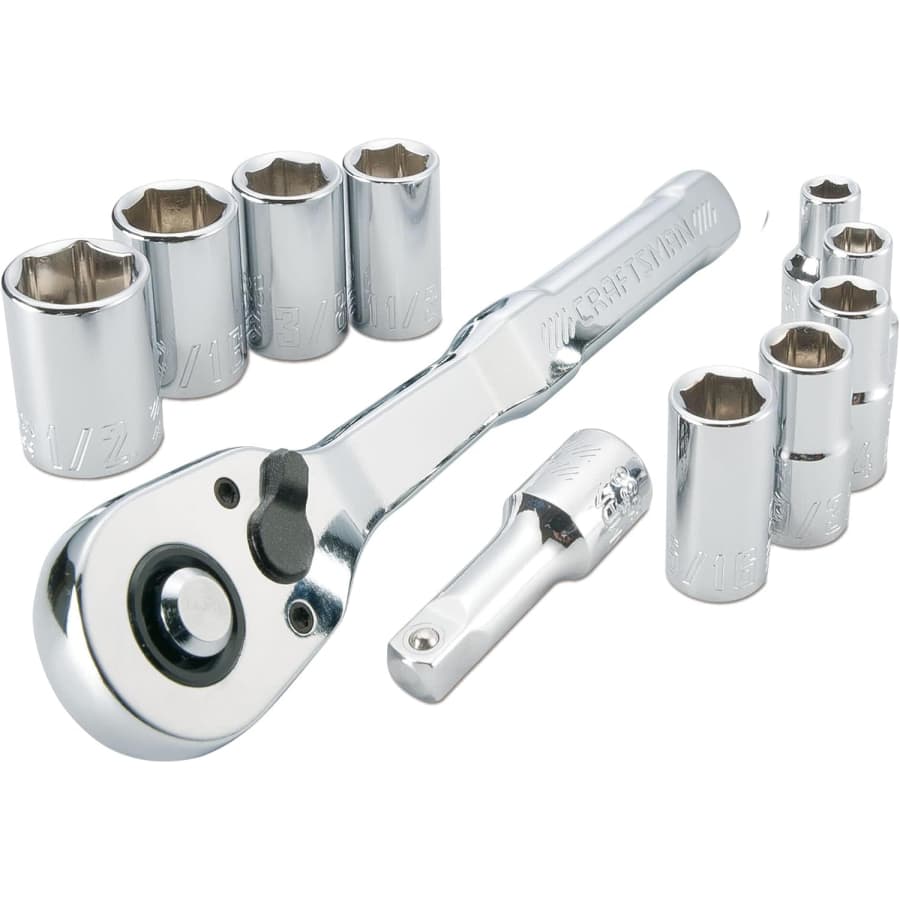 Craftsman 11-Piece SAE 1/4" Drive Mechanics Tool Set: $15 Craftsman 11-Piece SAE 1/4" Drive Mechanics Tool Set: $15