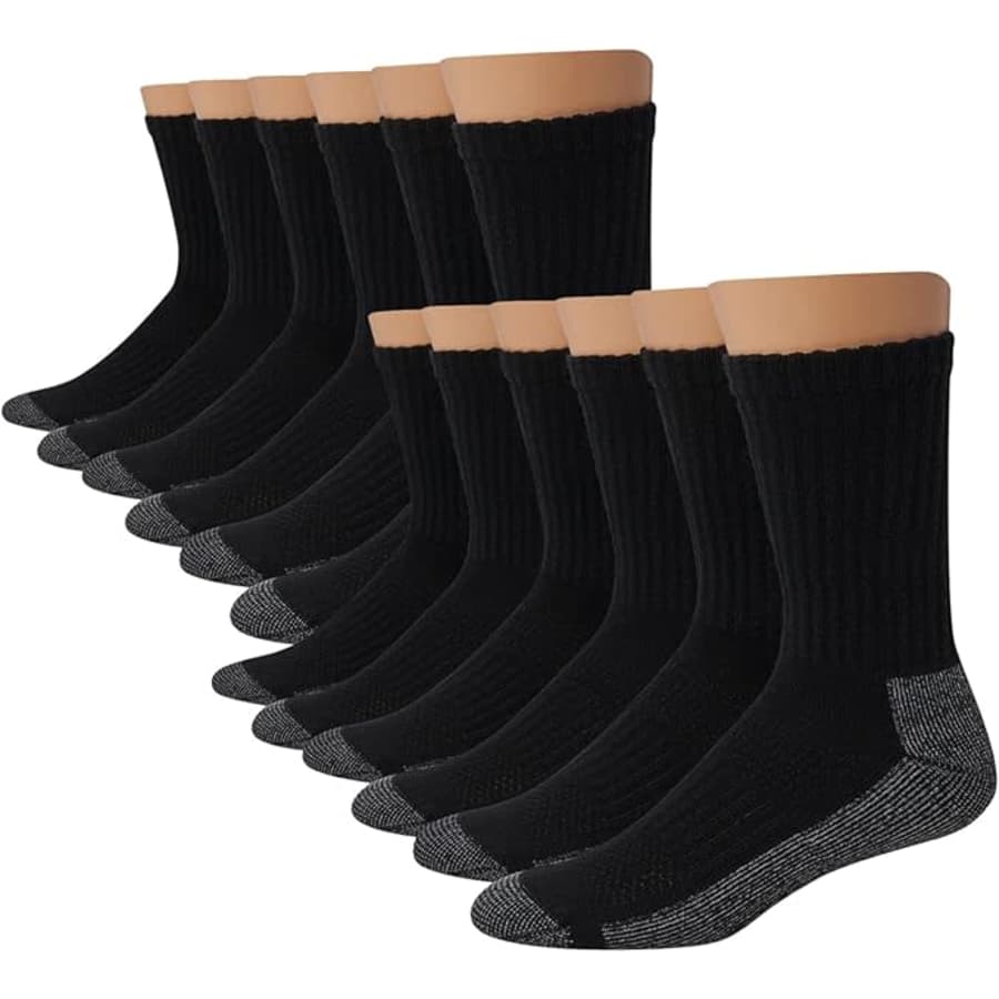 Hanes Men's Work Socks 12-Pack: $9.65 Hanes Men's Work Socks 12-Pack: $9.65