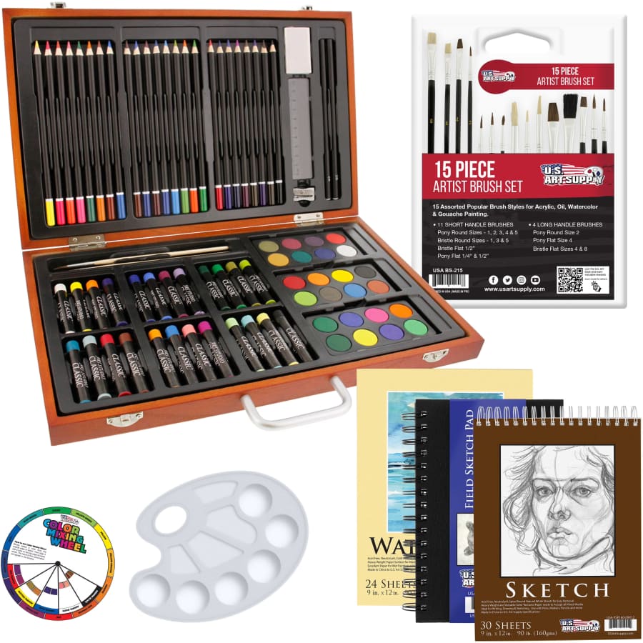 U.S. Art Supply 102-Piece Deluxe Art Creativity Set: $20
