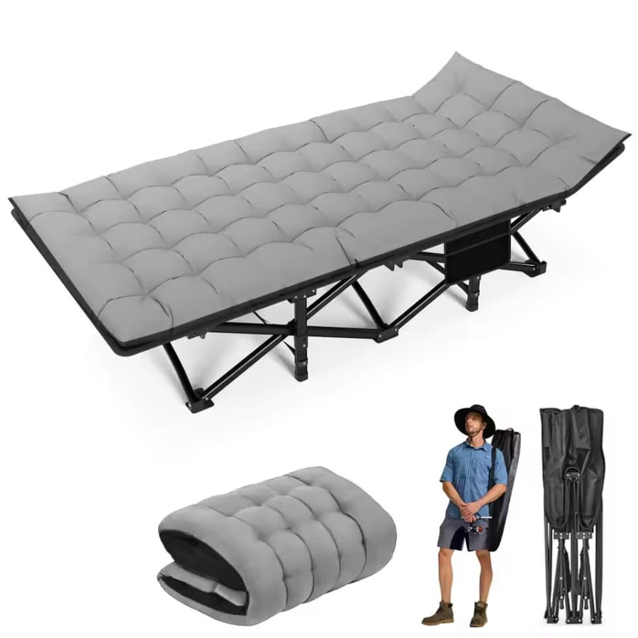 Portable Heavy Duty Camping Cot: $41.69