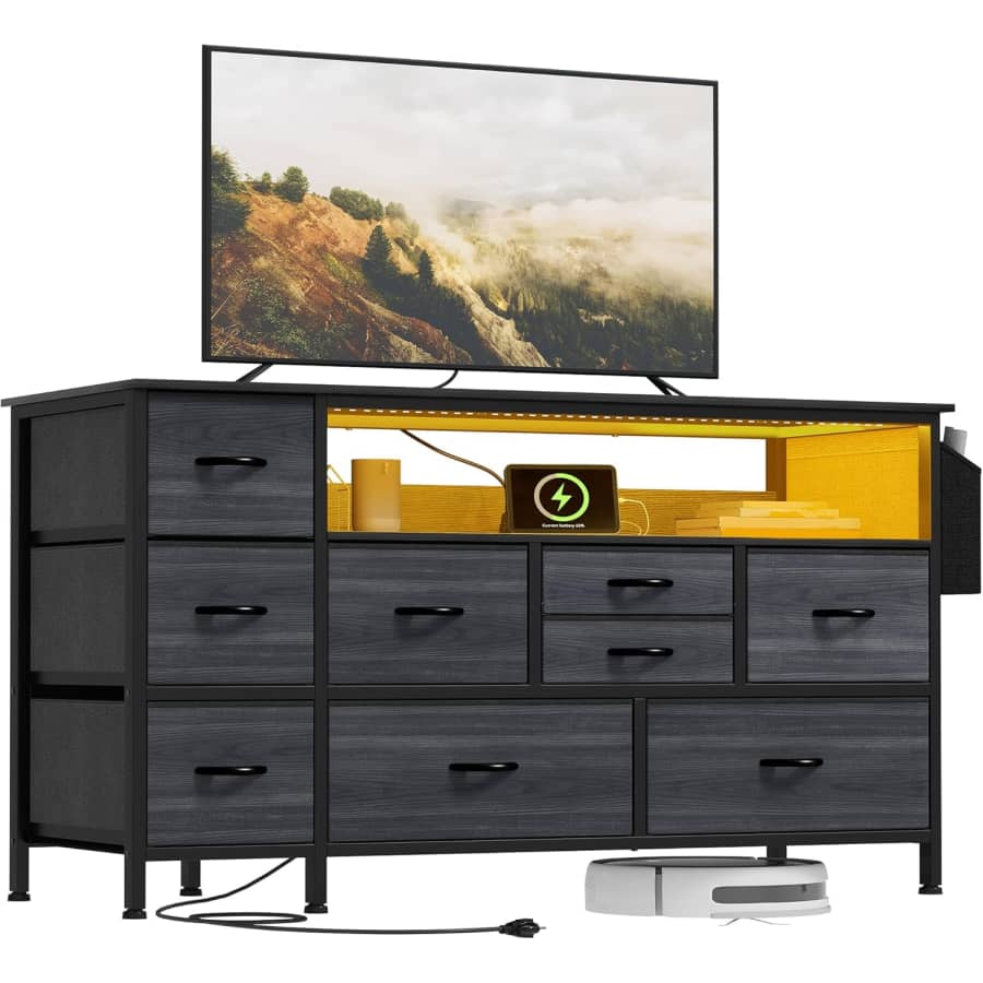 Yitahome 9-Drawer Dresser TV Stand: $36 Yitahome 9-Drawer Dresser TV Stand: $36