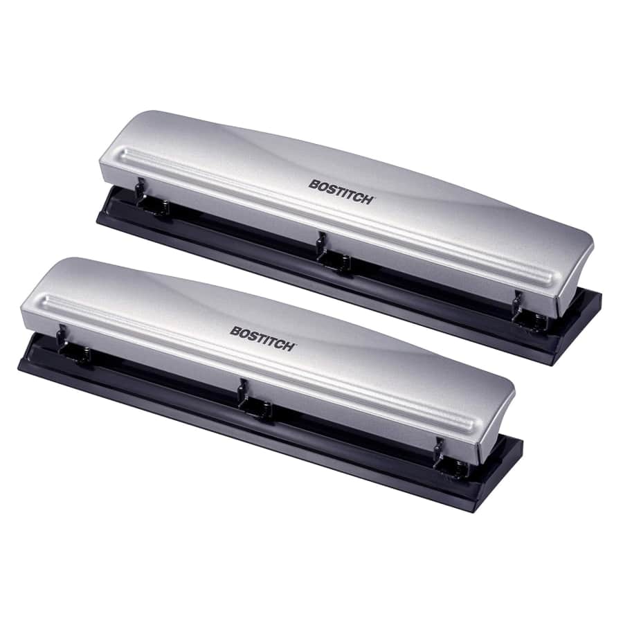 Bostitch Office Premium 3-Hole Punch 2-Pack: $14