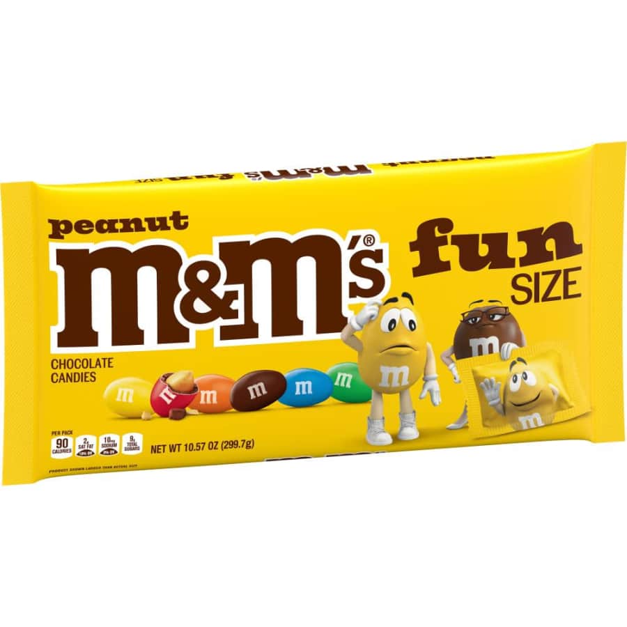 M&M'S Fun Size Peanut Milk Chocolate Candy 10.57-oz. Bag: 2 for $6 M&M'S Fun Size Peanut Milk Chocolate Candy 10.57-oz. Bag: 2 for $6
