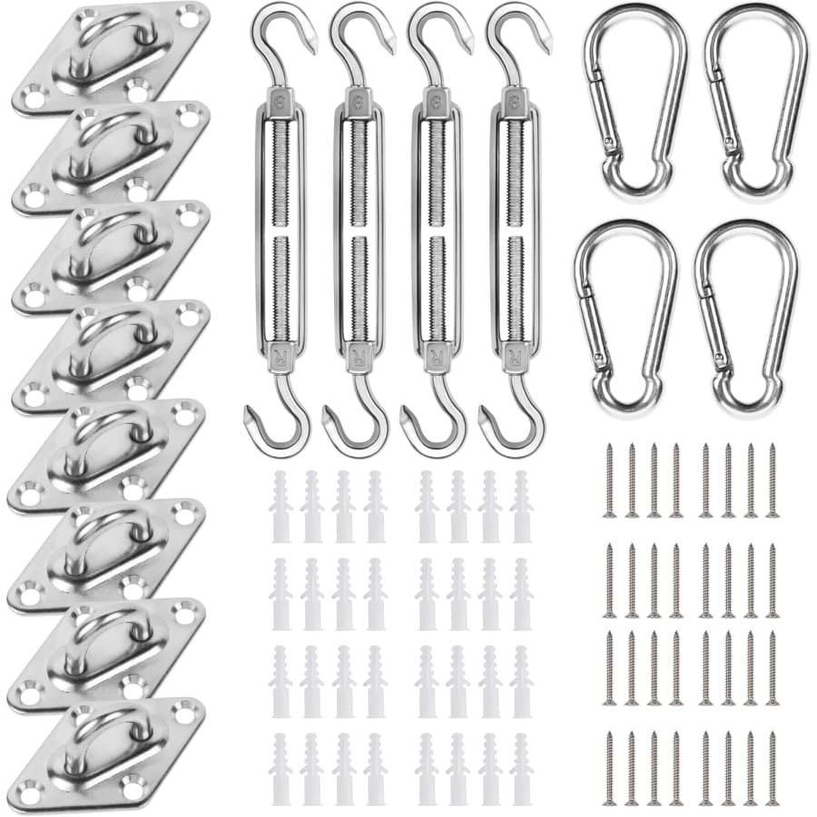 80-Piece Shade Sail Hardware Kit: $15 80-Piece Shade Sail Hardware Kit: $15