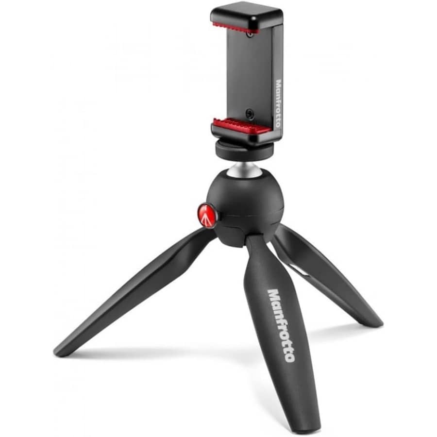 Manfrotto Mini Tripod with Smartphone Clamp: $31.30 Manfrotto Mini Tripod with Smartphone Clamp: $31.30
