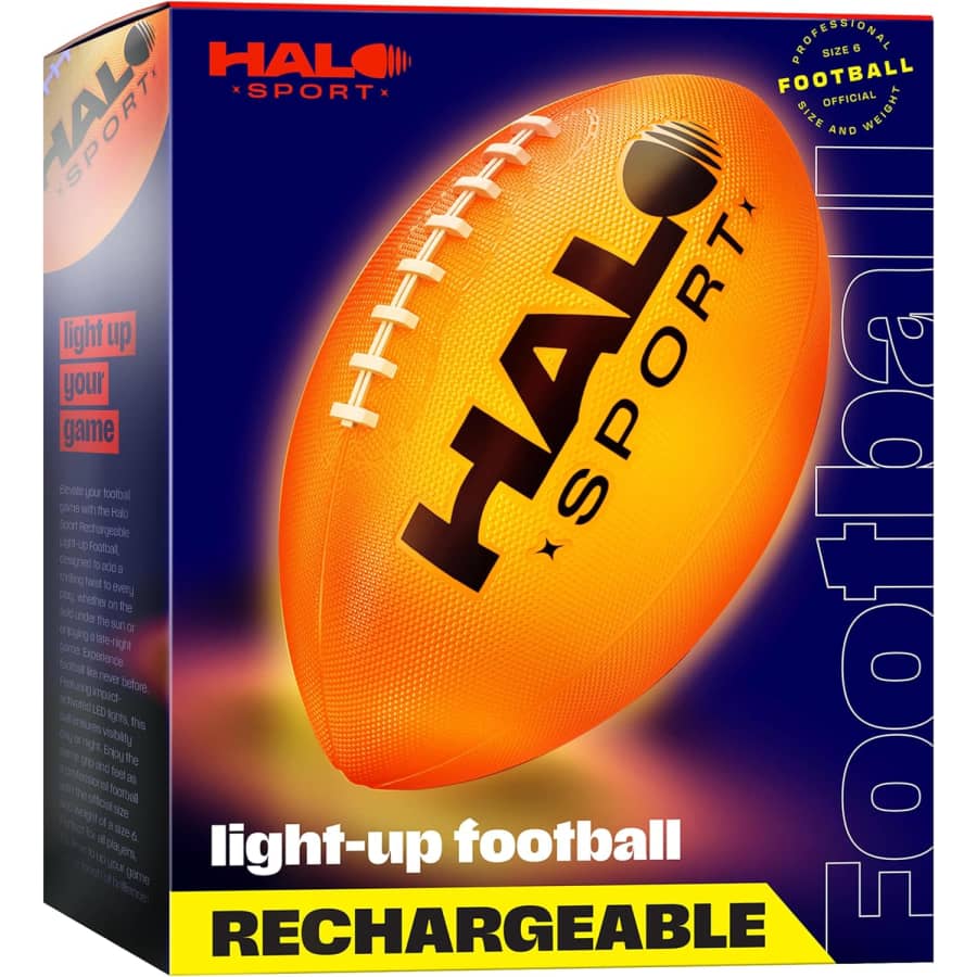 Halo Sport Rechargeable Light Up Football: $14.99
