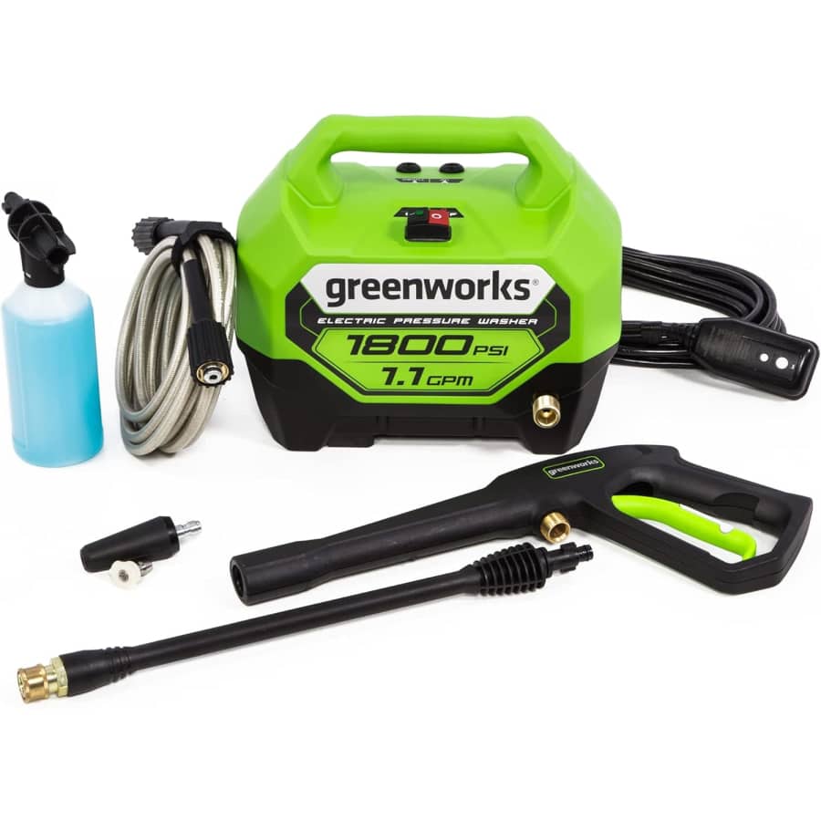 Greenworks 1800 PSI Electric Pressure Washer: $90 Greenworks 1800 PSI Electric Pressure Washer: $90