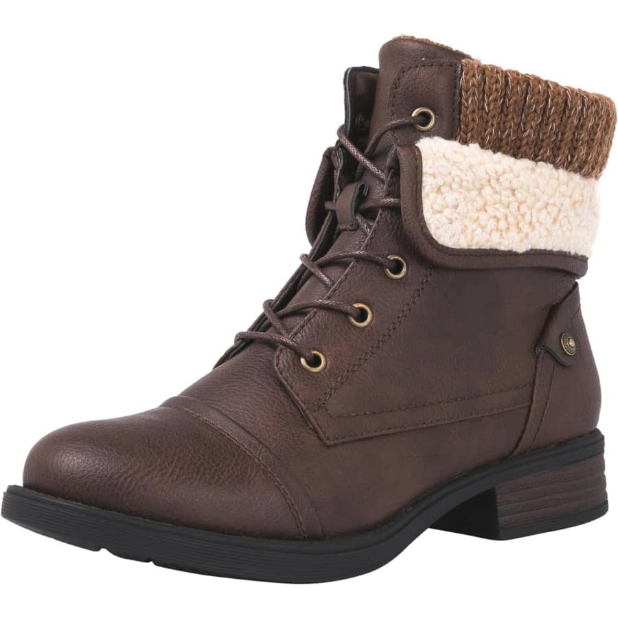 Globalwin Women's Combat Brown Ankle Boots: $17.97 Globalwin Women's Combat Brown Ankle Boots: $17.97