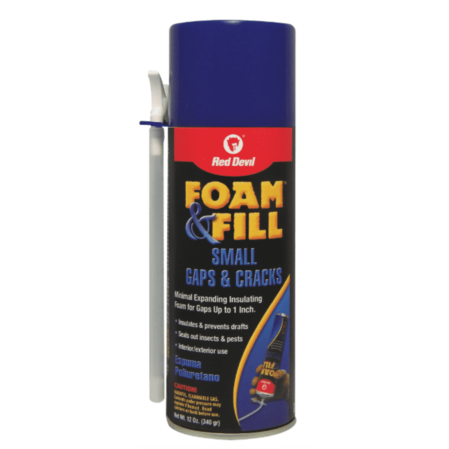 Red Devil 12-oz. Foam and Fill Small Gap Expanding Sealant: $6.54