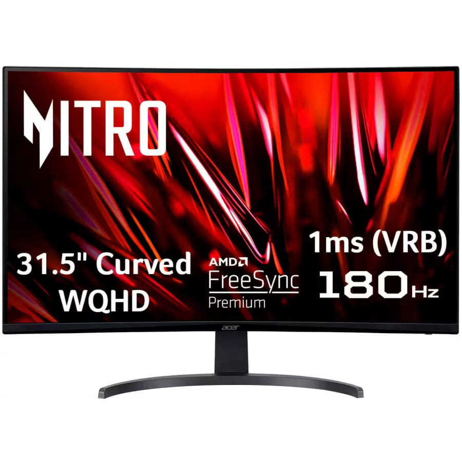 Acer Nitro Gaming 31.5" 1440p Curved 180Hz FreeSync Monitor: $200