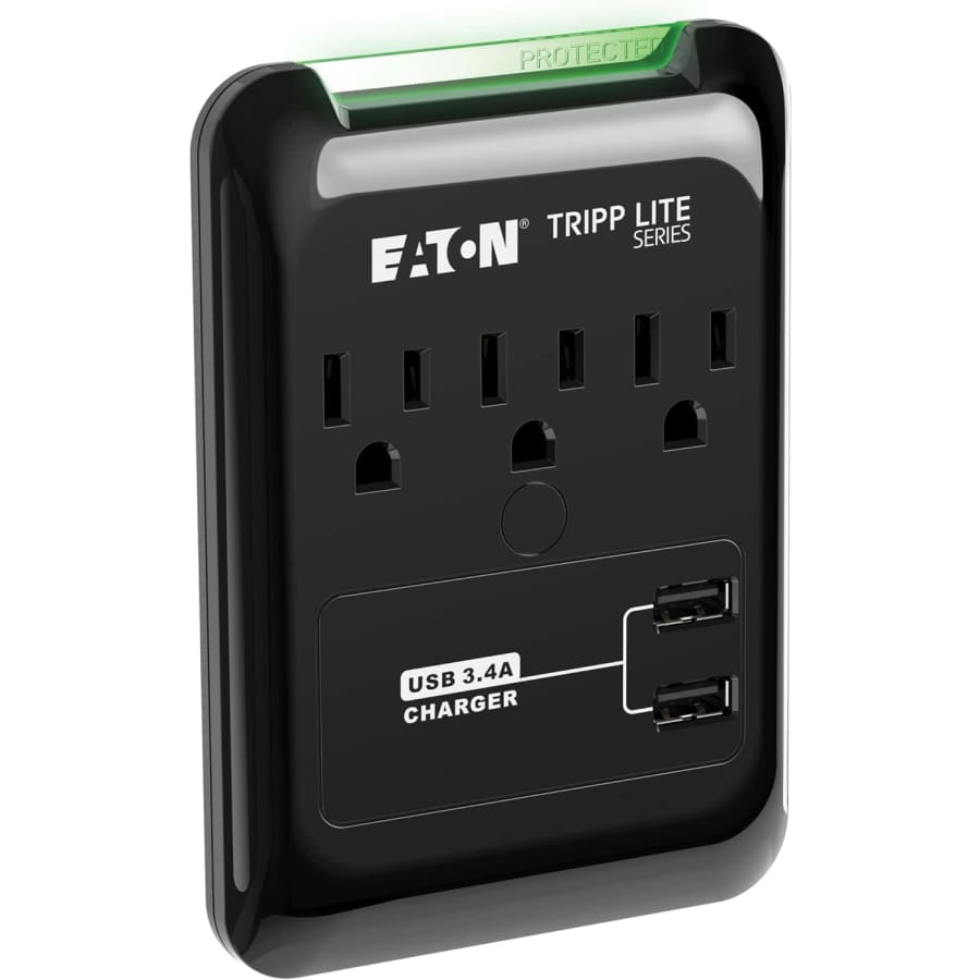 Tripp Lite 3-Outlet Portable Surge Protector: $22