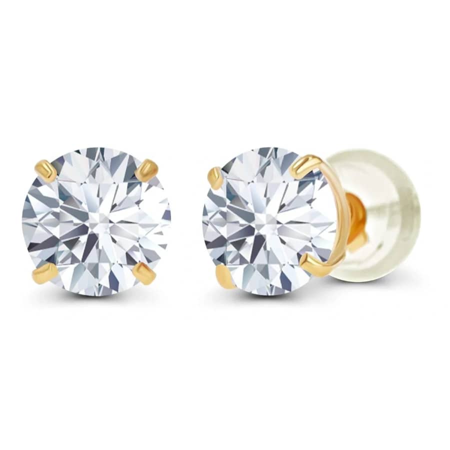 2-tcw. Lab-Grown Diamond Stud Earrings in 14K Gold: $449