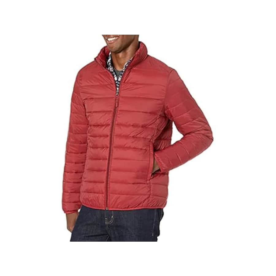 Amazon Essentials Men's Packable Lightweight Water Resistant Puffer Jacket: $15
