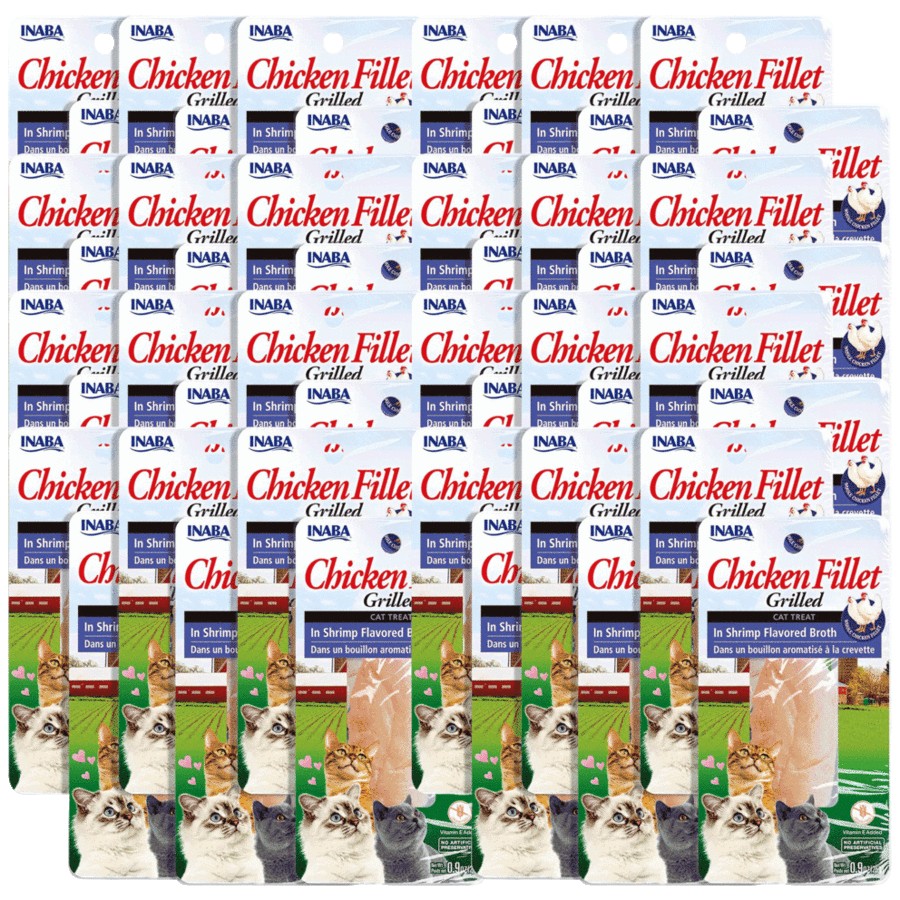 INABA Hand-Cut Grilled Fillet Cat Treats 48-Pack: $20