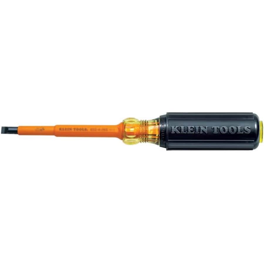 Klein Tools 1/4" Cabinet Tip Insulated Screwdriver: $15 Klein Tools 1/4" Cabinet Tip Insulated Screwdriver: $15
