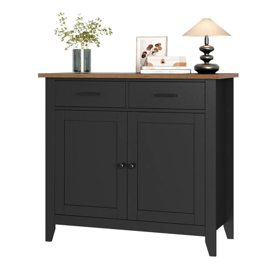 Lark Manor Ailynn Wood Accent Cabinets w/ 2 Drawers & 2 Doors: from $116