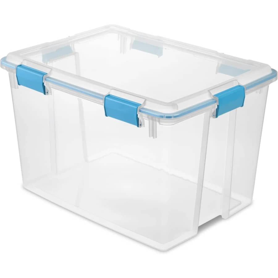 Sterilite 80-Quart Storage Box with Gasket Lid: $16 Sterilite 80-Quart Storage Box with Gasket Lid: $16