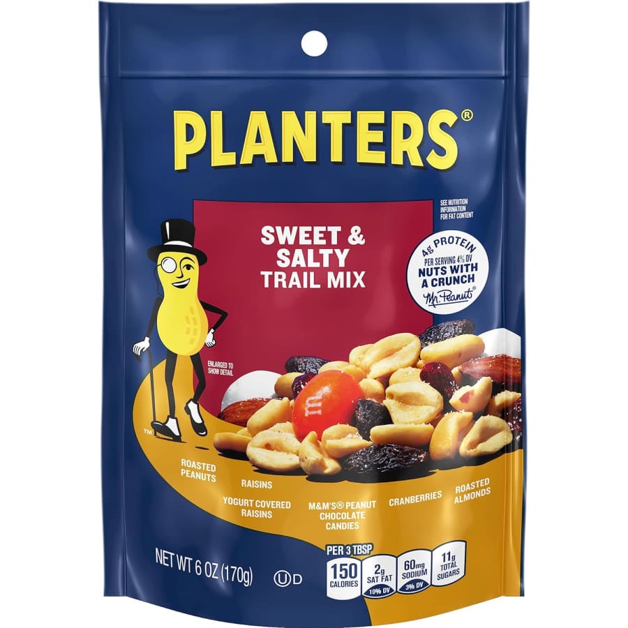 Planters Sweet & Salty Trail Mix 6-oz. Bag 12-Pack: $25