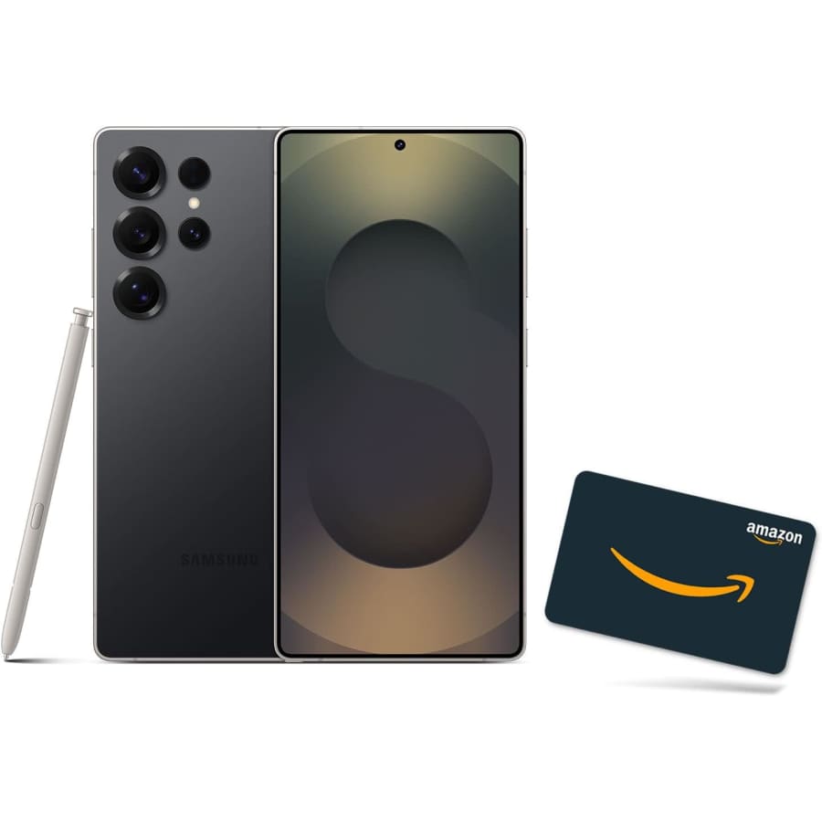 Unlocked Samsung Galaxy S25 Ultra 256GB AI Phone w/ $200 Amazon Gift Card: preorder for $1,300