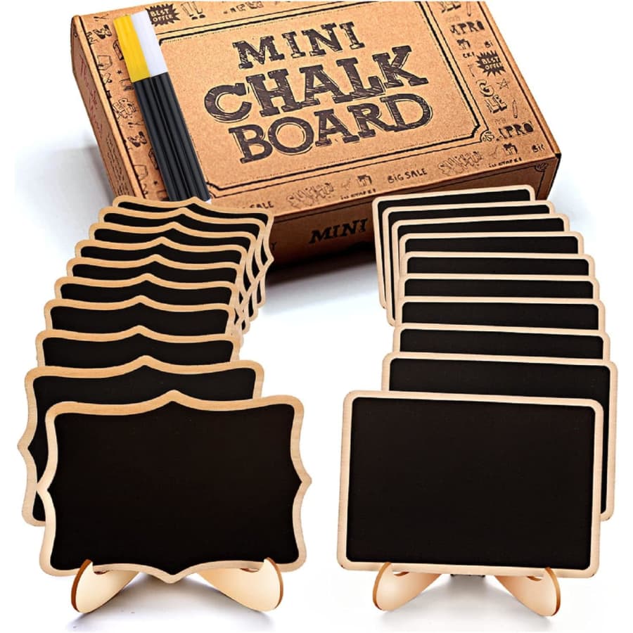 Mini Chalkboard Sign 20-Pack: $10 Mini Chalkboard Sign 20-Pack: $10