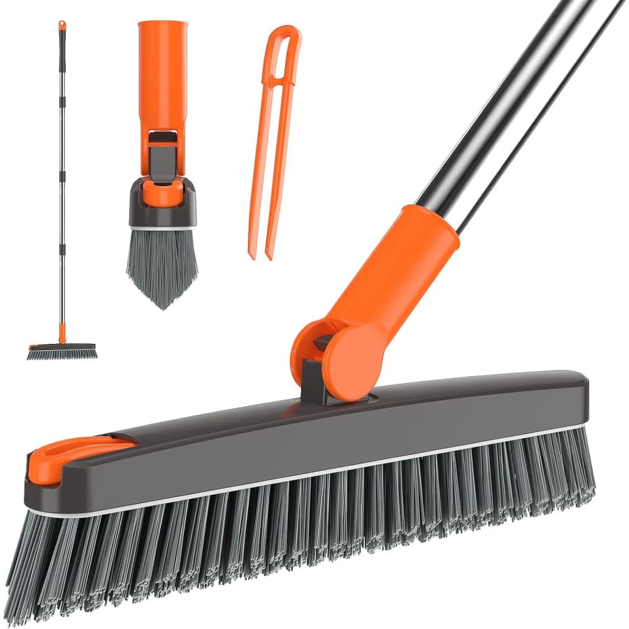 Air U+ 180° Swivel Grout Scrub Brush w/ Long Handle: $9.99 Air U+ 180° Swivel Grout Scrub Brush w/ Long Handle: $9.99