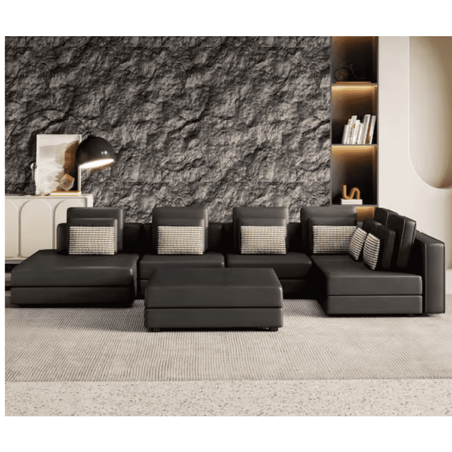 Harper & Bright Designs 112.7" Armless Palomino Fabric Modular Sectional Sofa: $995 Harper & Bright Designs 112.7" Armless Palomino Fabric Modular Sectional Sofa: $995