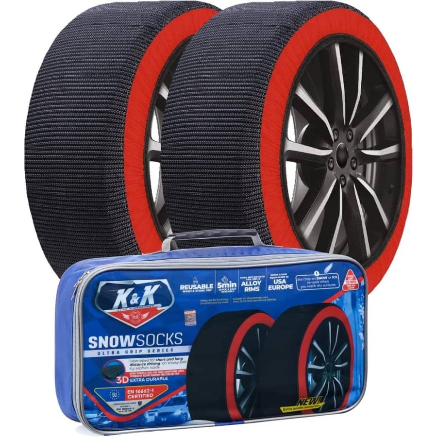 K&K Automotive Snow Socks: $69.99