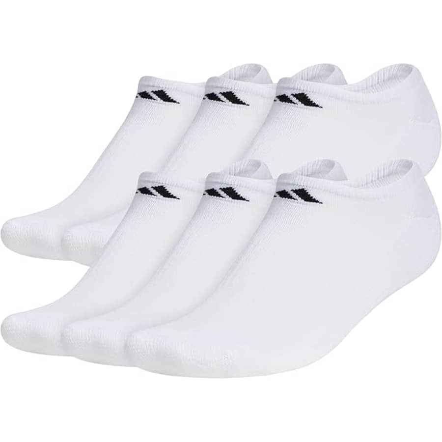 adidas Men's Athletic Cushioned No-Show Socks 6-Pair Pack: $13 adidas Men's Athletic Cushioned No-Show Socks 6-Pair Pack: $13