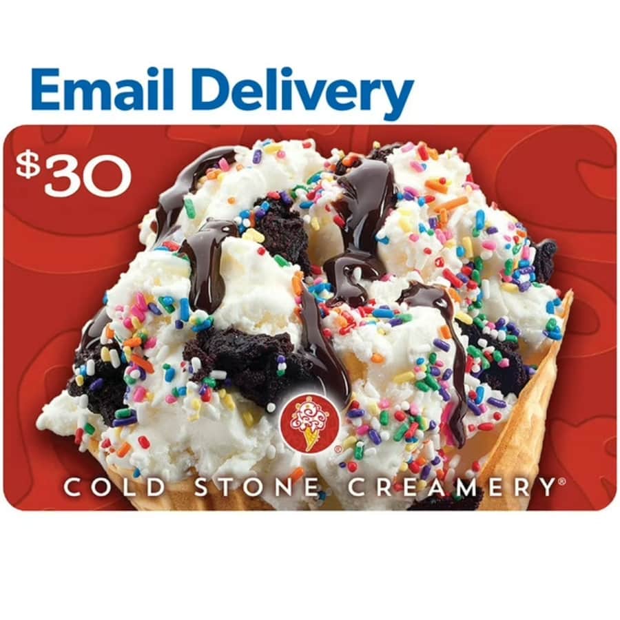 $30 Cold Stone Creamery Gift Card: $21