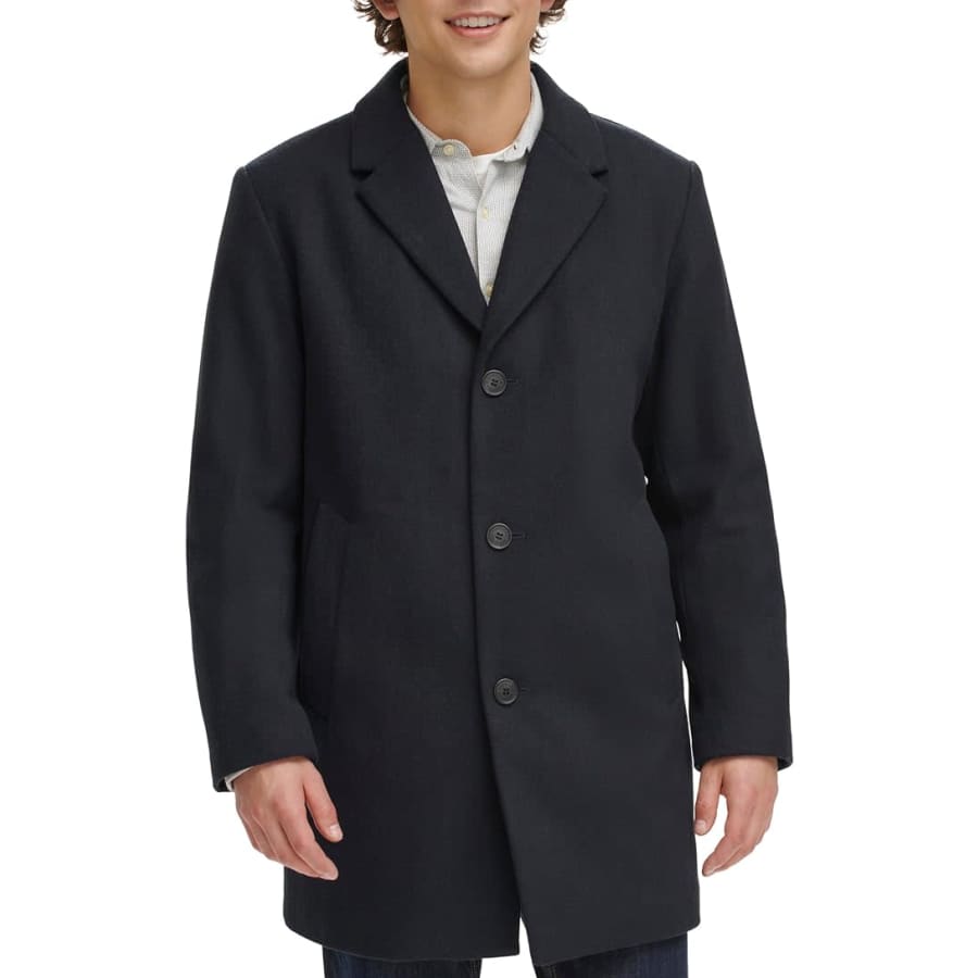 Dockers Men's Henry Wool Blend Top Coat: $46