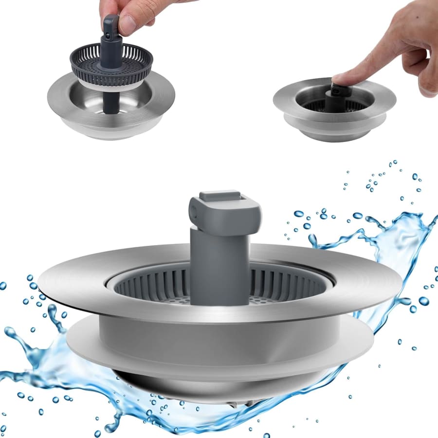 Hibbent Drain Strainer and Stopper Combo: $8.54