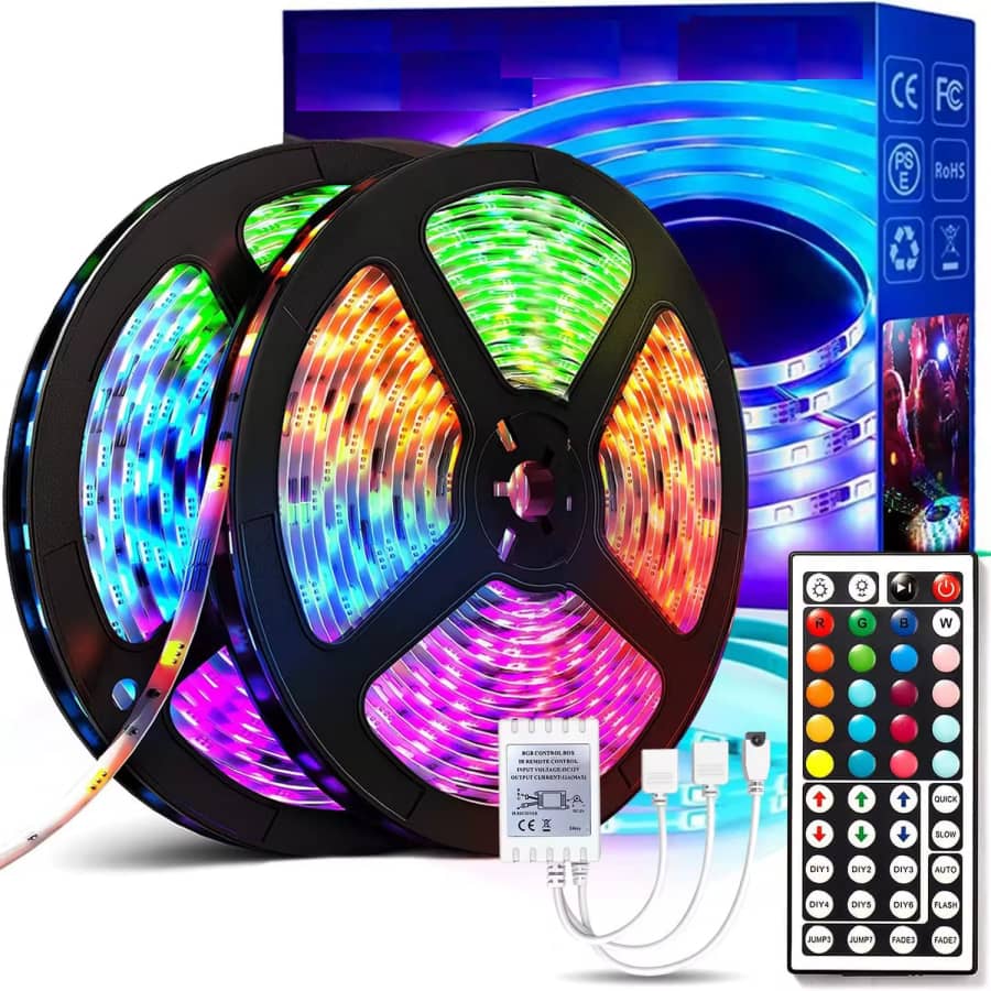 66-Foot LED Strip Lights: $7.80 66-Foot LED Strip Lights: $7.80