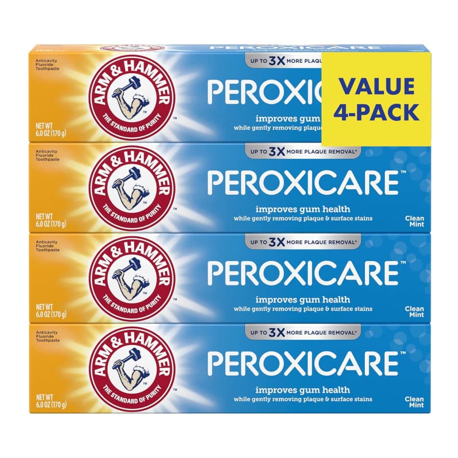 Arm & Hammer Peroxicare Toothpaste 4-Pack: $10 via Sub. & Save Arm & Hammer Peroxicare Toothpaste 4-Pack: $10 via Sub. & Save