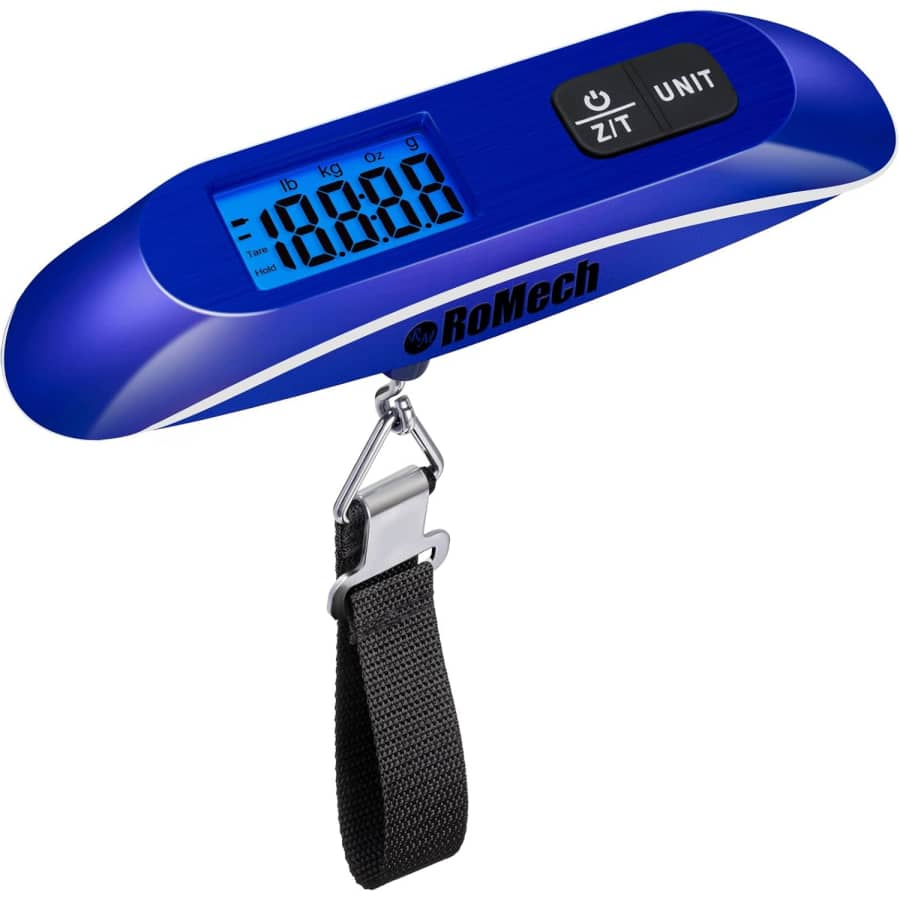 Romech Portable Digital Luggage Scale: $6.99 Romech Portable Digital Luggage Scale: $6.99