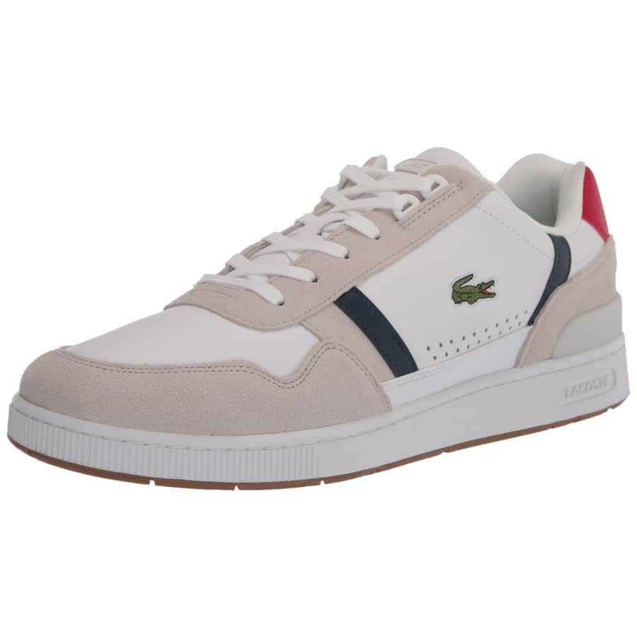 Lacoste Men's T Clip Multicolor Leather & Suede Sneakers: $50