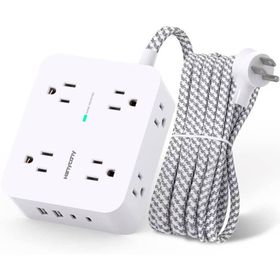 Hanycony 12-in-1 Surge Protector with USB C: $8.99