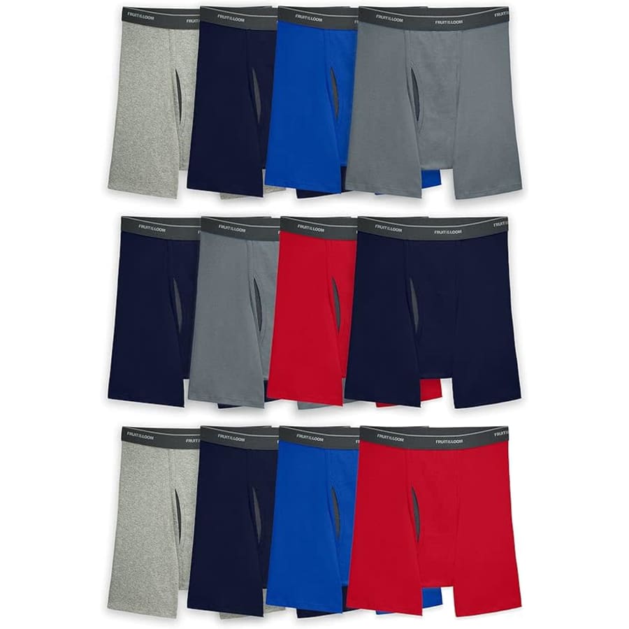 Fruit of the Loom Men's Coolzone Boxer Briefs 12-Pack: $19