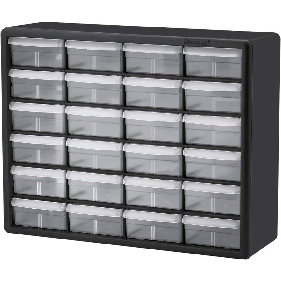 Akro-Mils 24-Drawer Plastic Storage Cabinet: $30.47