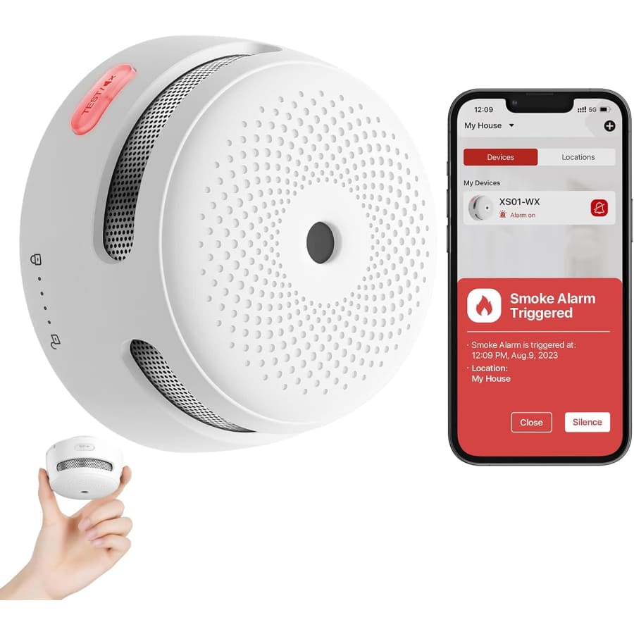 X-Sense XS01-WX Wi-Fi Smoke Detector: $18.99