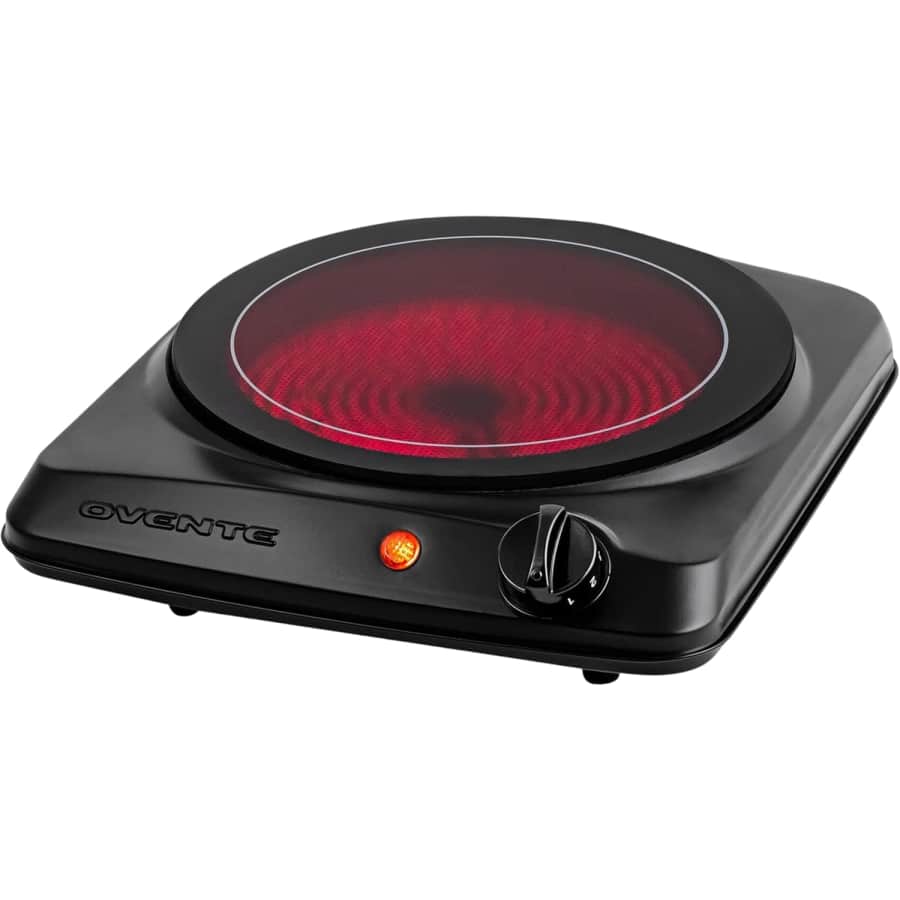 Ovente 1000W Countertop Infrared Single Burner: $18 Ovente 1000W Countertop Infrared Single Burner: $18