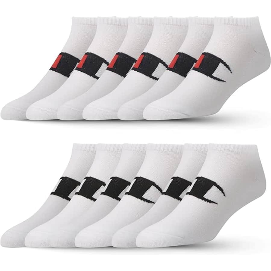 Champions Boys' and Girls' Low Cut Socks 12-Pack: $6.99 Champions Boys' and Girls' Low Cut Socks 12-Pack: $6.99