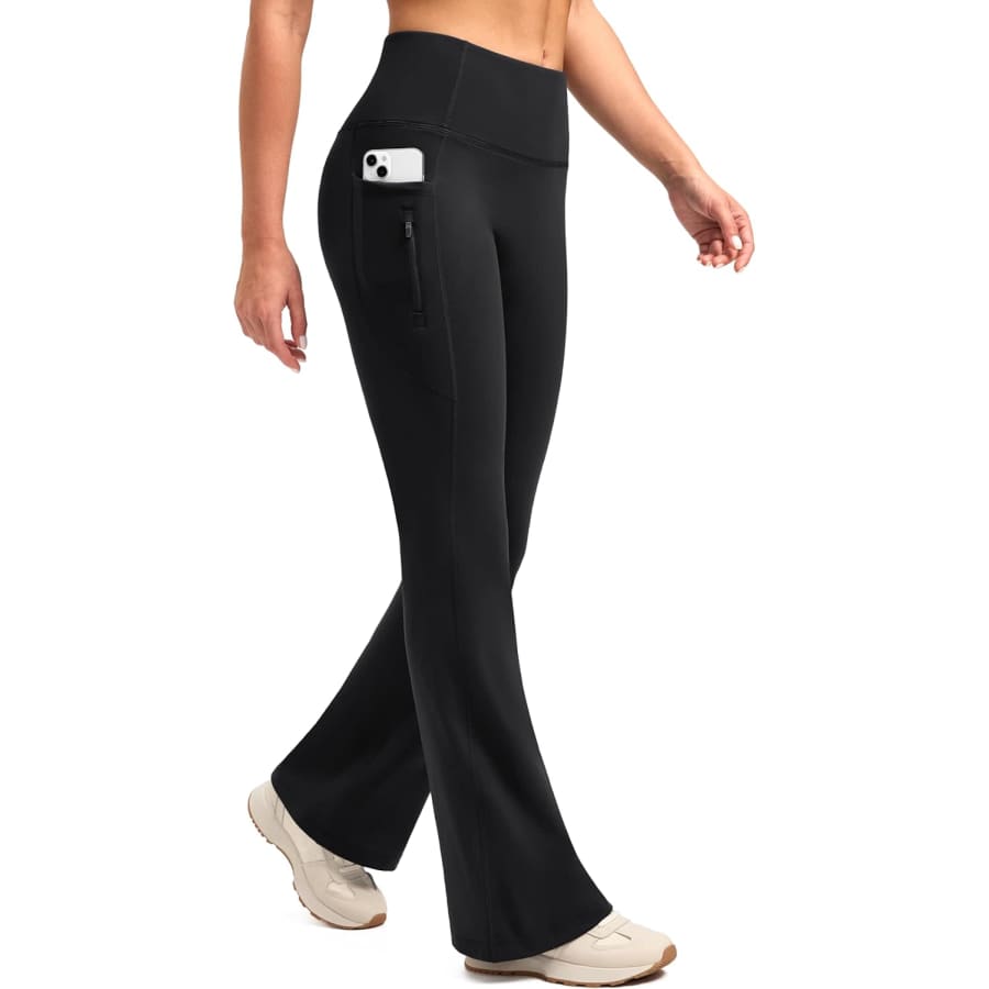 Santiny Women's Fleece Lined Flare Leggings: $19.79 Santiny Women's Fleece Lined Flare Leggings: $19.79