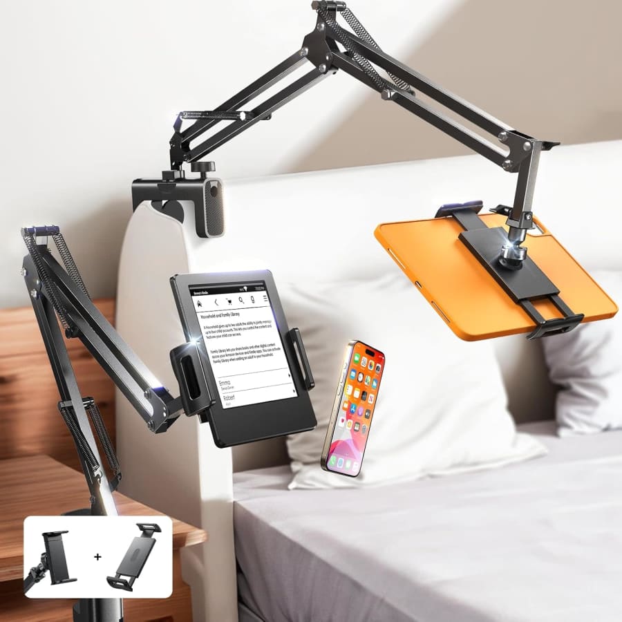 Lisen 34.6" Clamp-On Adjustable Tablet Holding Arm: $14 w/ Prime