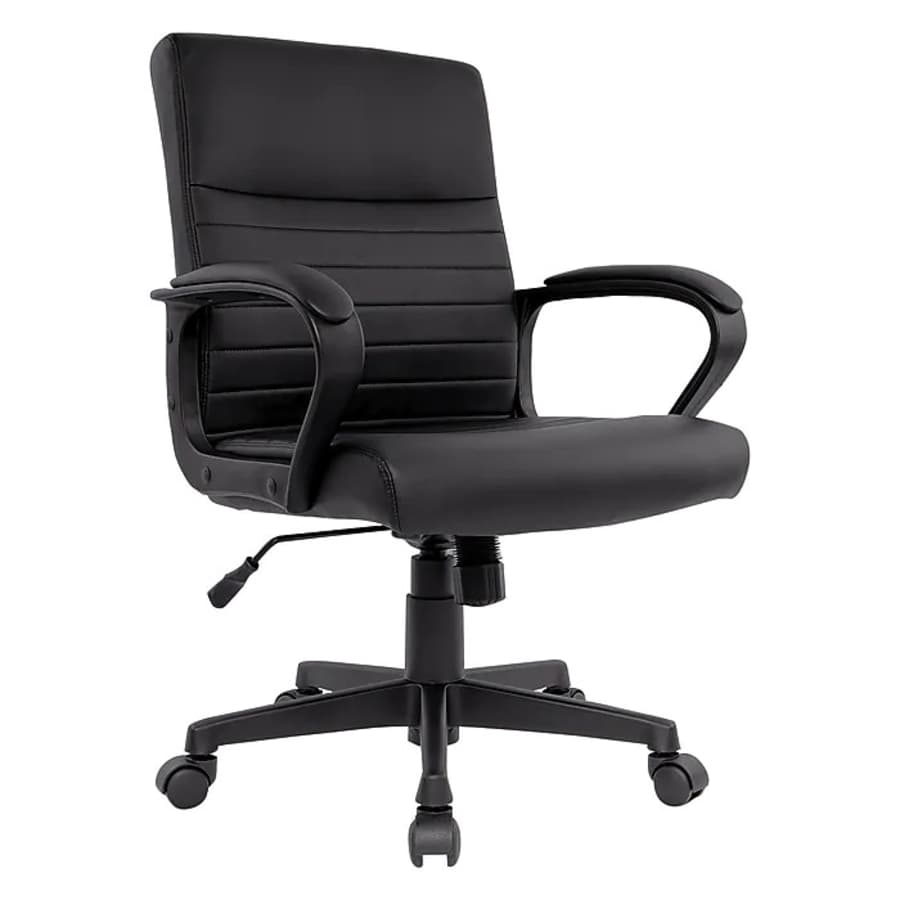 Staples Tervina Ergonomic Luxura Swivel Manager Chair: $80 Staples Tervina Ergonomic Luxura Swivel Manager Chair: $80