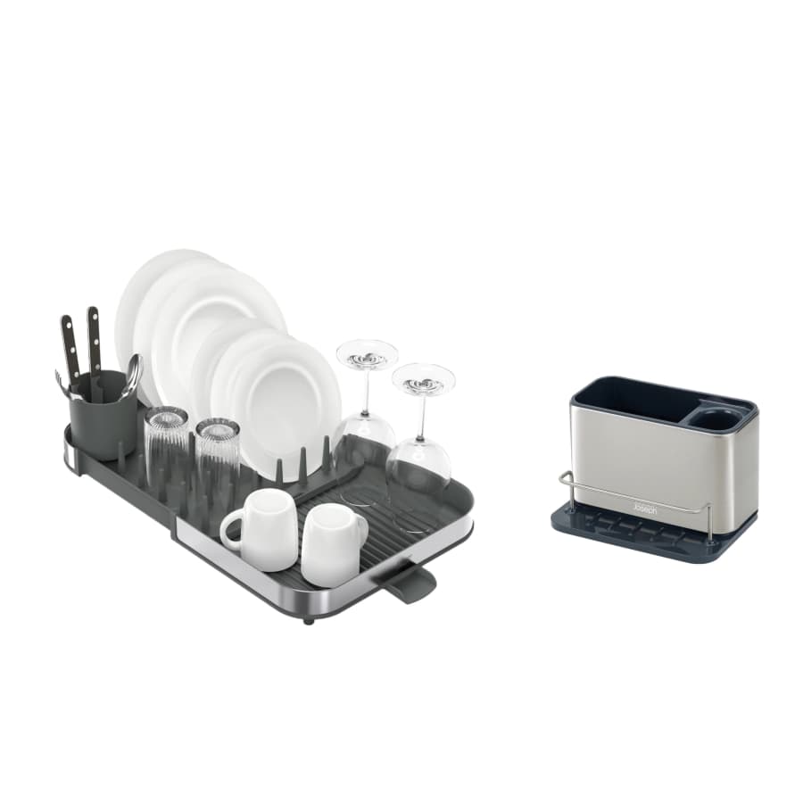 Joseph Joseph Expanding Steel Dish Rack w/ Sink Tidy Organizer: $17 Joseph Joseph Expanding Steel Dish Rack w/ Sink Tidy Organizer: $17