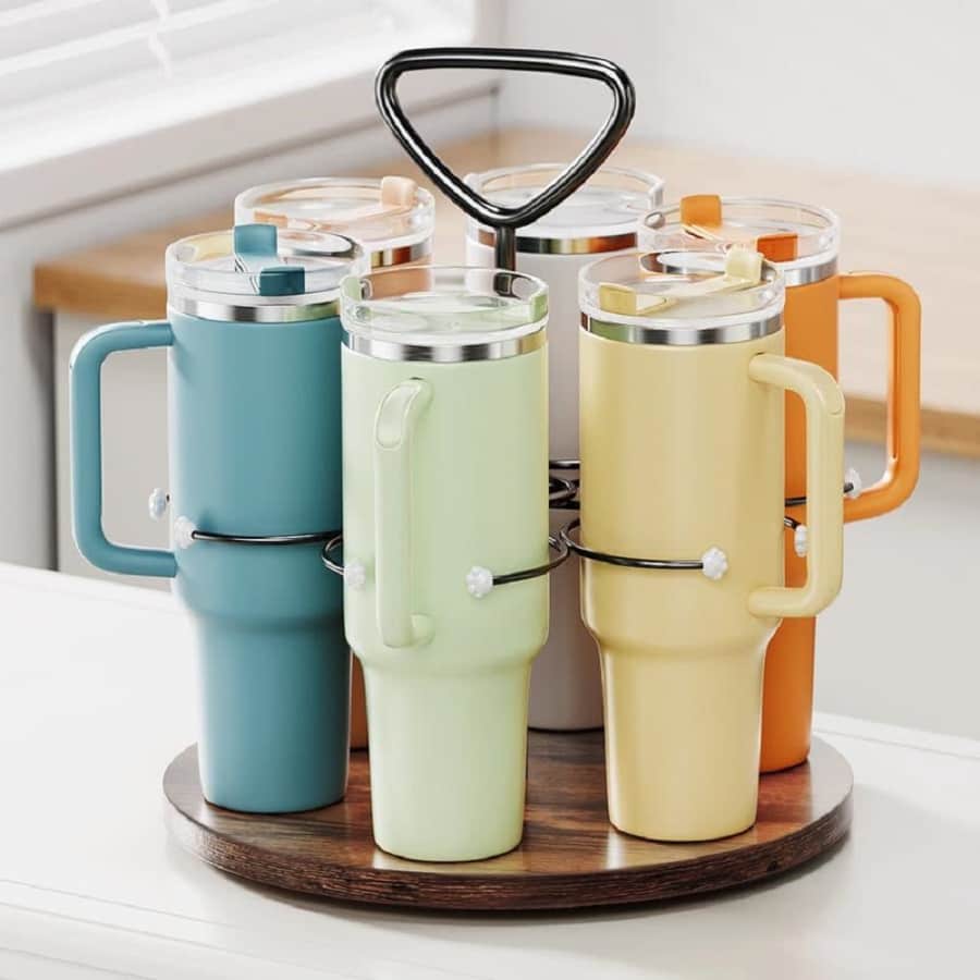 Delamu 6-Count Tumbler Rotating Organizer: $16.99 Delamu 6-Count Tumbler Rotating Organizer: $16.99