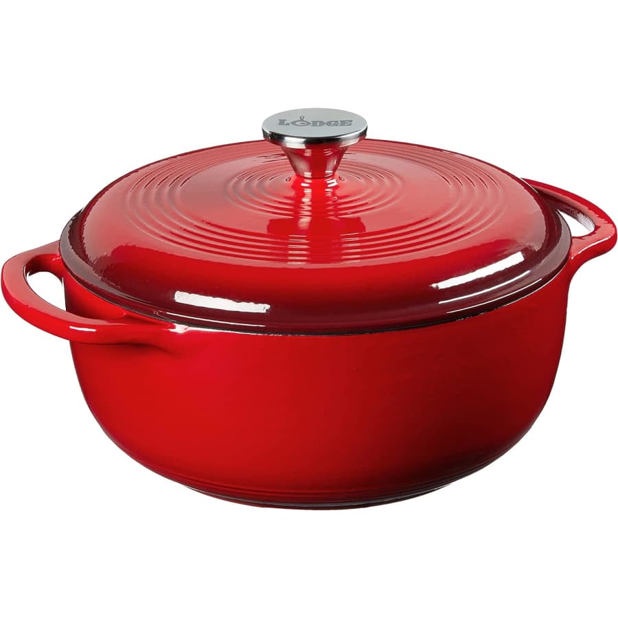 Lodge 4.5-Quart Enameled Cast Iron Dutch Oven w/ Lid: $63