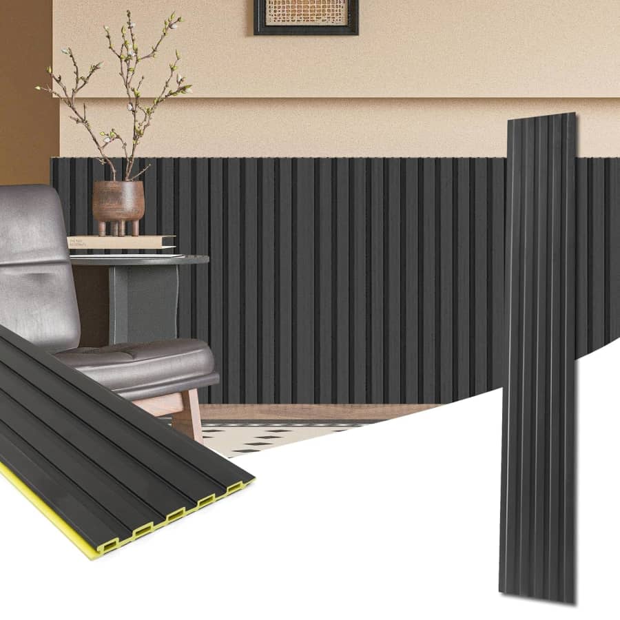 Art3d 48" x 6" WPC Wainscoting Panels 16-Pack: $95 Art3d 48" x 6" WPC Wainscoting Panels 16-Pack: $95