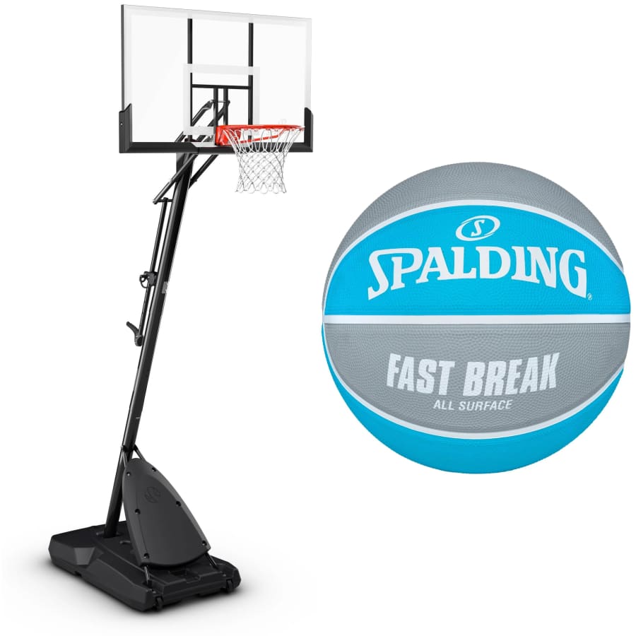 Spalding 54" Hoop and Basketball Bundle: $200 Spalding 54" Hoop and Basketball Bundle: $200